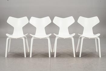 STOLAR, 4 st, "Grand Prix", Arne Jacobsen, Fritz Hansen, Danmark.