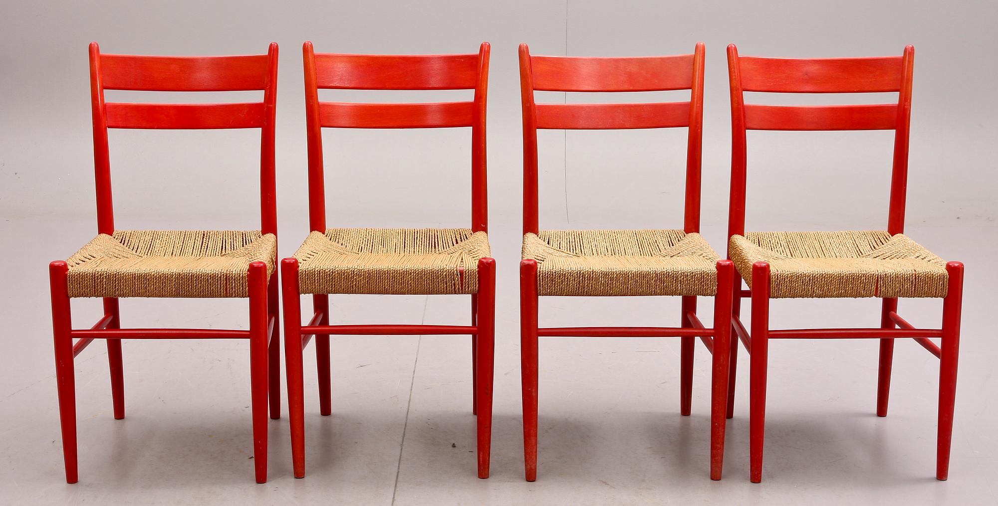STOLAR, 4 st, design Yngve Ekström, 1900-talets andra hälft.