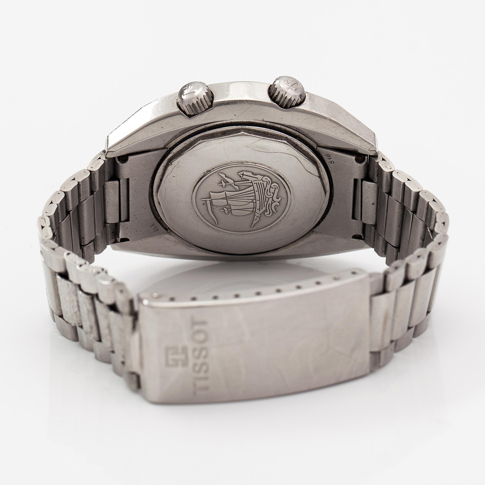 Tissot, Visodate seastar T12, wristwatch, 42 mm.