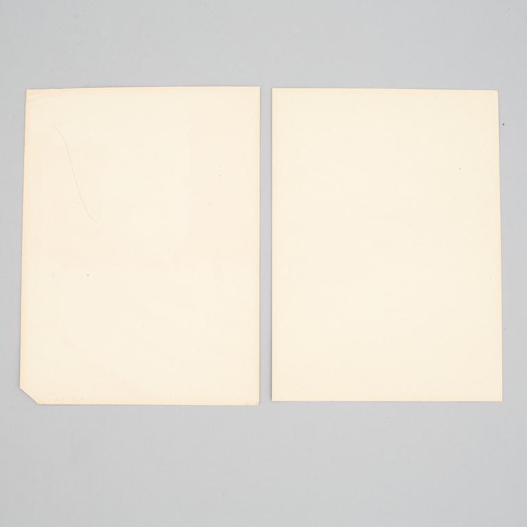 HENRY B. GOODWIN, Two photo gravures from the book Vårt vackra Stockholm signed in the negative.