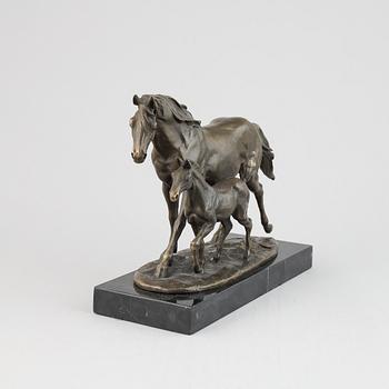 Miguel Fernando Lopez, sculpture. Signed Milo. Foundry mark.