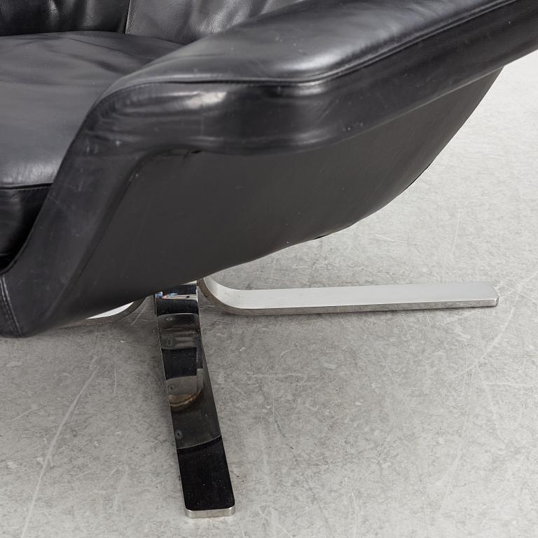 Rodolfo Dordoni, a 'Blake Soft' armchair with ottoman, Minotti, Italy.