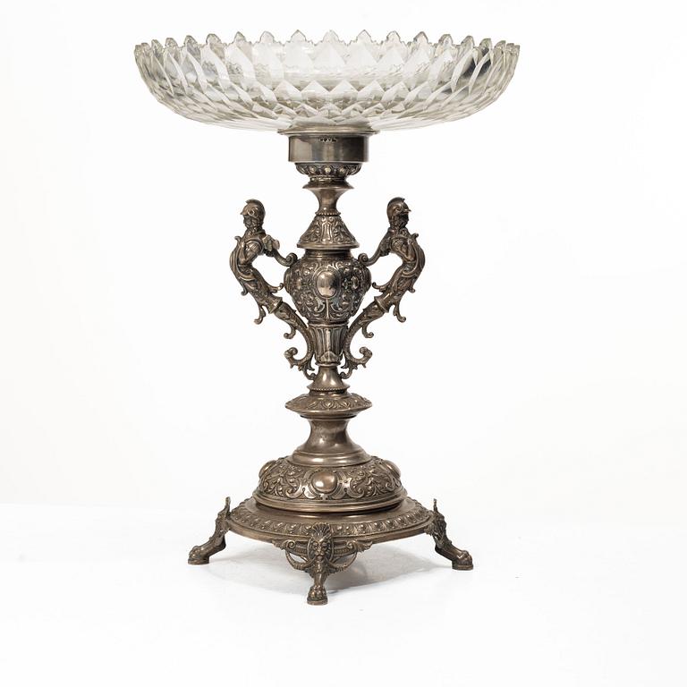 Presentation bowl, silver and glass, Carl Ohlsson, Karlskrona (1908–1926 (1931)).