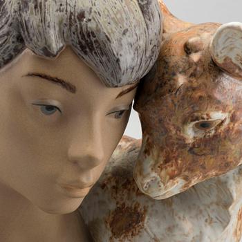 LLADRO, figurin signerad glaserad keramik 1900-talets andra hälft.