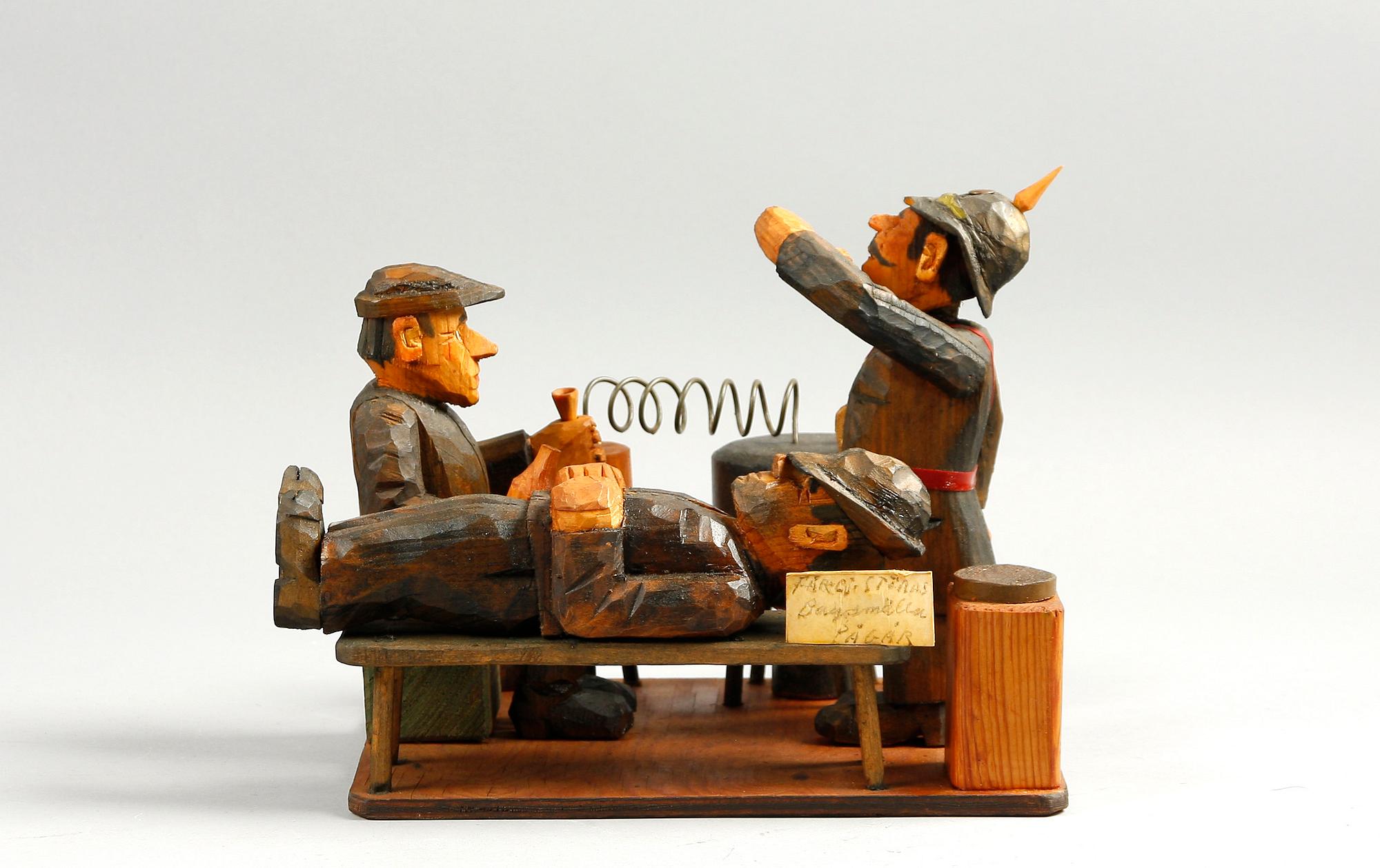 SKULPTUR, trä, sign G. Larsson Bjärred- 79.