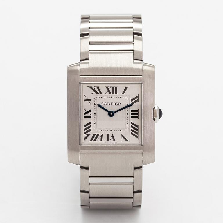 Cartier, Tank Francaise, wristwatch, 27 mm,