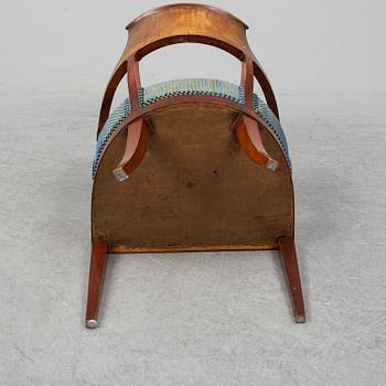 A desk armchair, Swedish Empire 1820-40's.