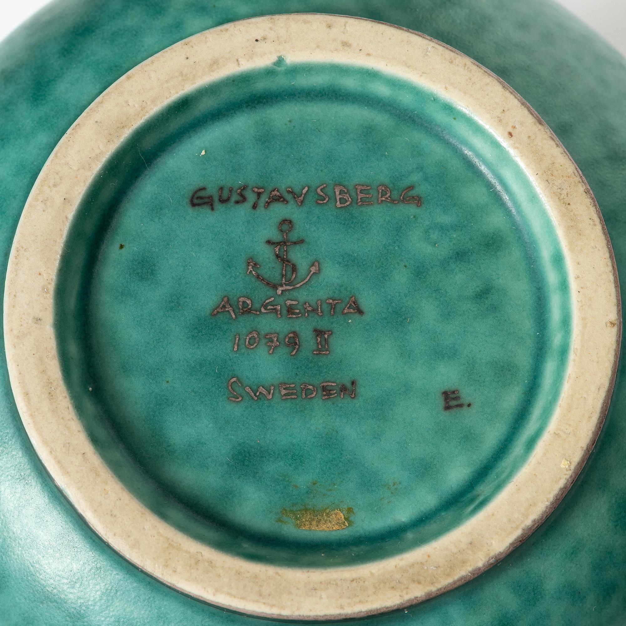 Wilhelm Kåge, Vase, "Argenta", Gustavsberg.