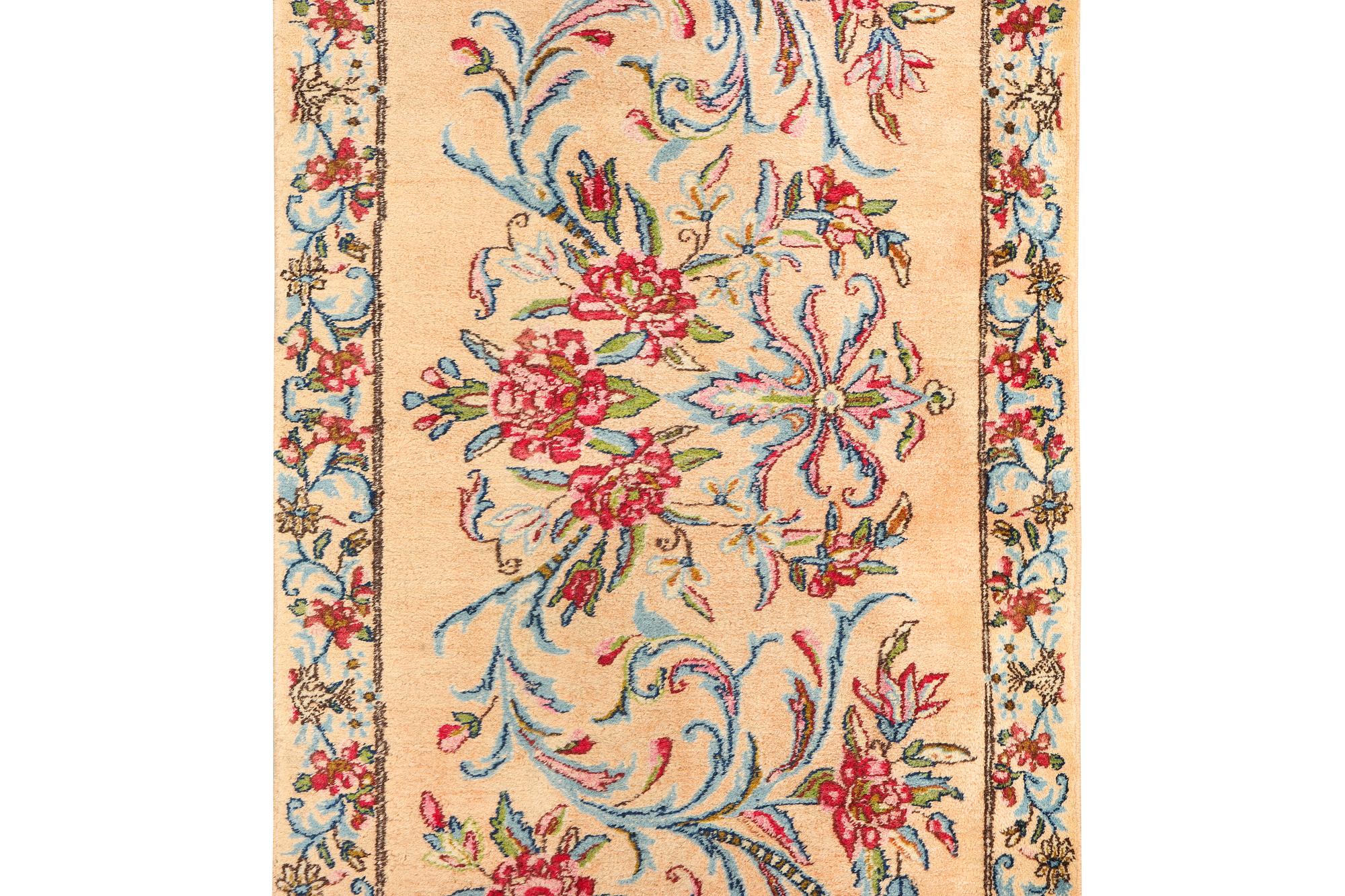 A Royal Keshan runner, c. 459 x 91 cm.