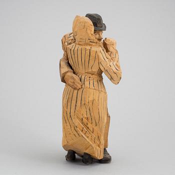 AXEL PETERSSON DÖDERHULTARN, skulptur, snidat trä, stämpelsignerad.