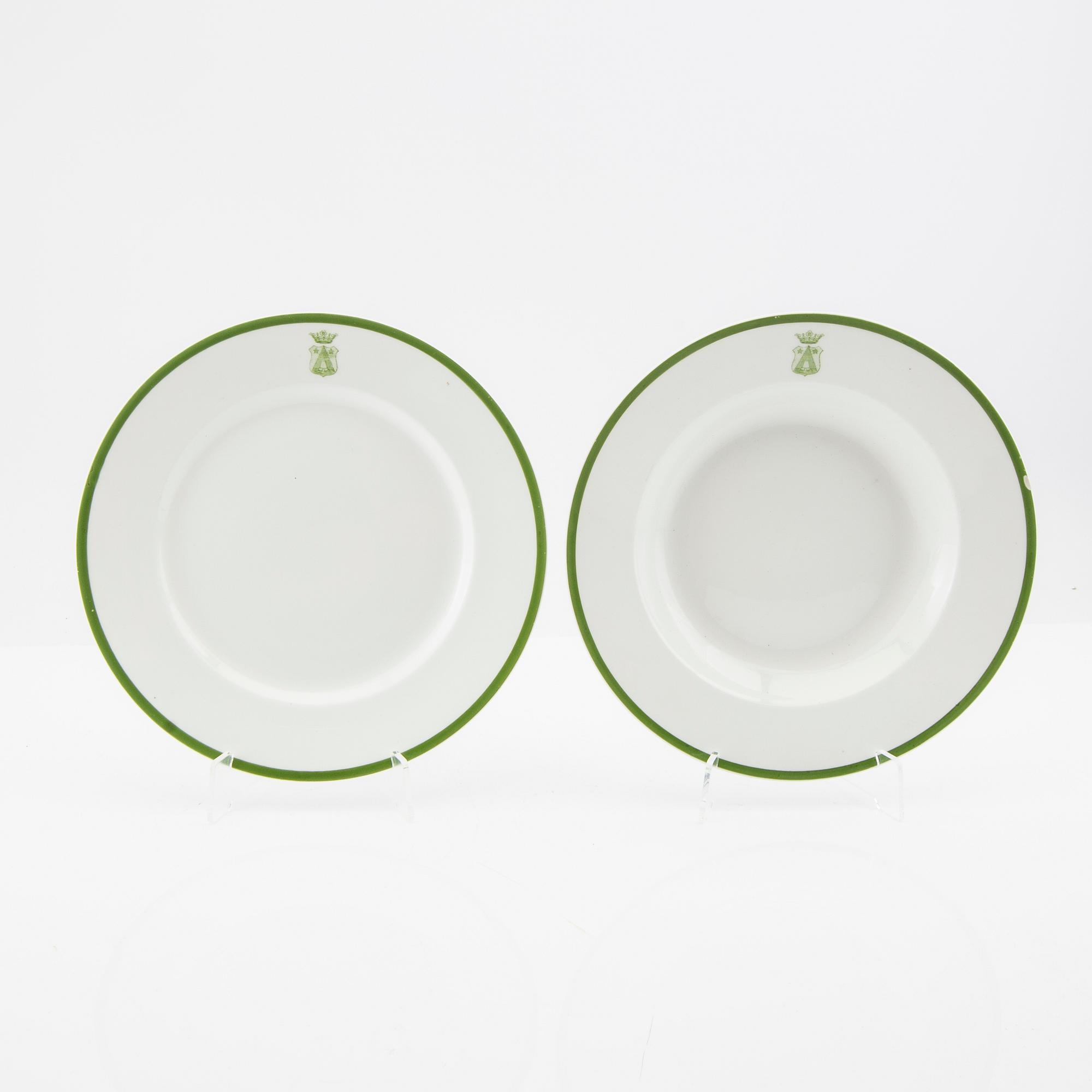 Servis 49 dlr Gustavsberg omkring 1900, porslin.