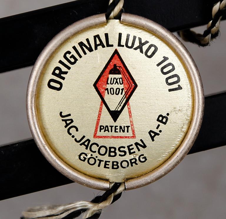 INDUSTRILAMPA, metall, "Luxo 1001", Jacob Jacobsen, 1900-talets mitt.