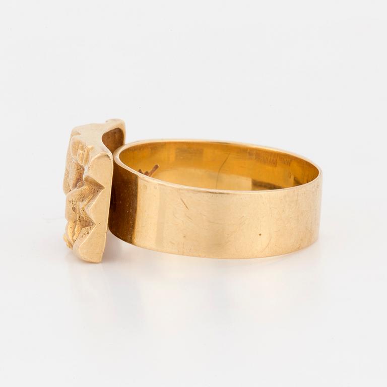 BJÖRN WECKSTRÖM, Ring, 18K gold. Lapponia.