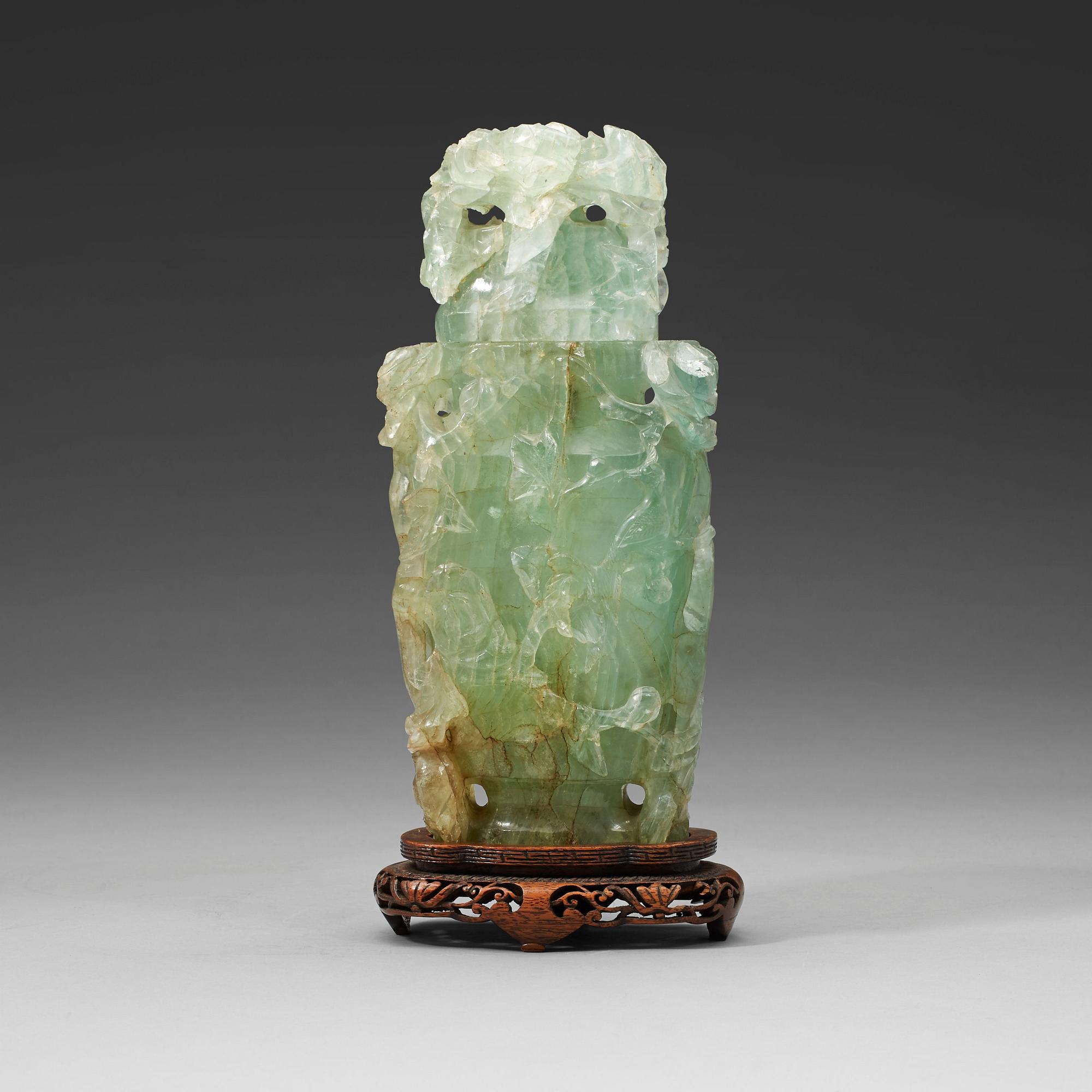 VAS med LOCK, fluorit. Sen Qingdynasti.