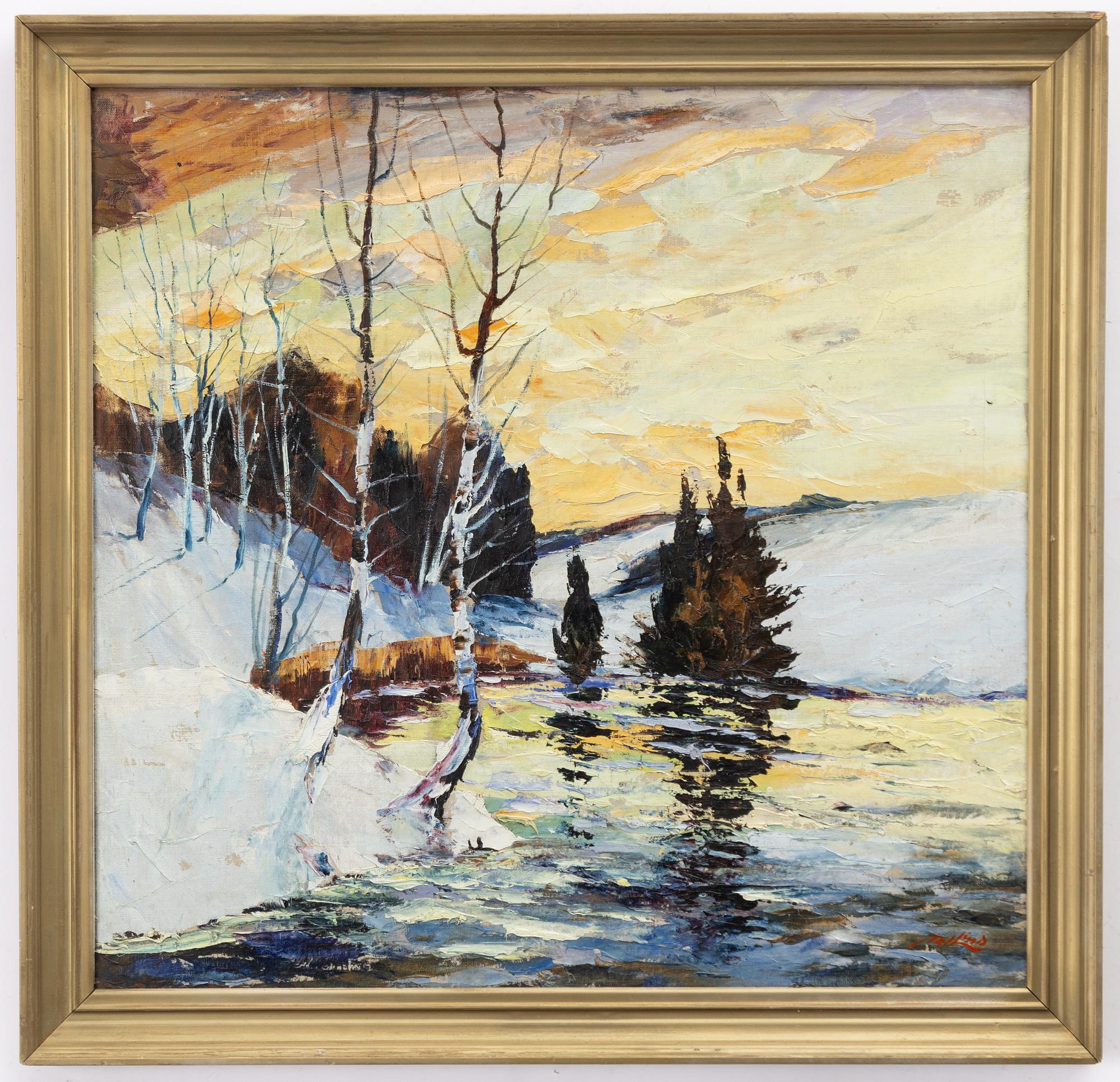 Axel Lind, Winter Landscape.