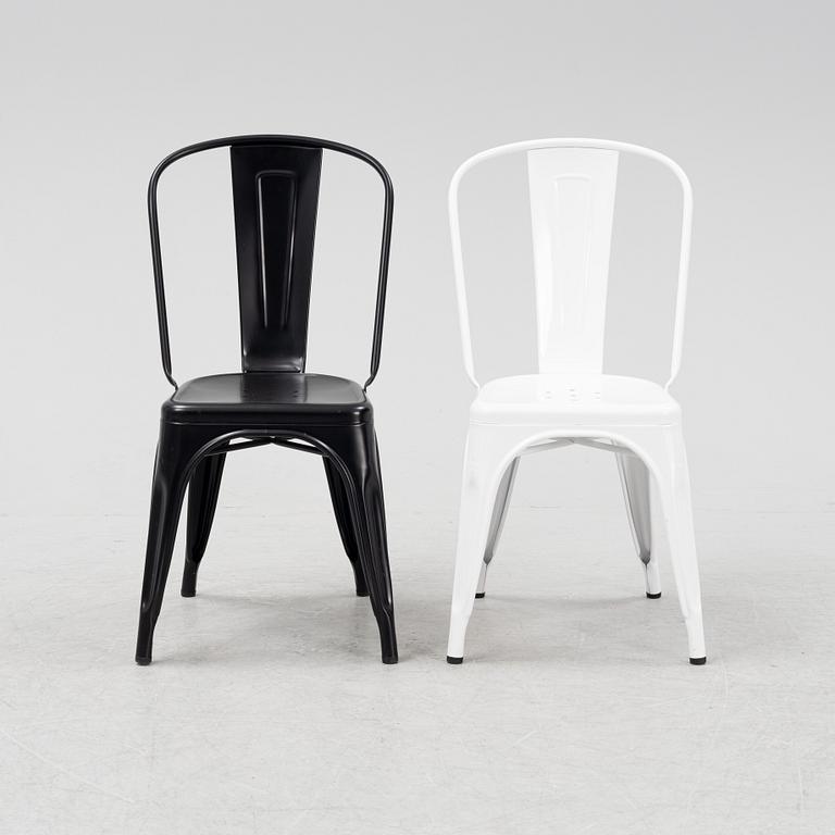 Xavier Pauchard / Tolix, a set of eight 'A' chairs from Tolix, France.