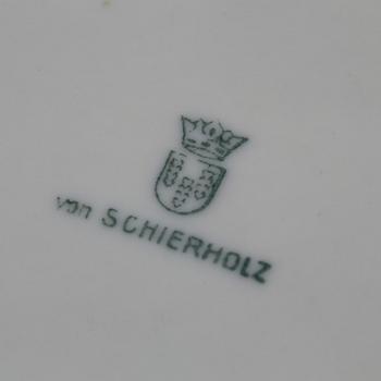 a porcelain bowl from von Schierholz Germany, early 20th century.