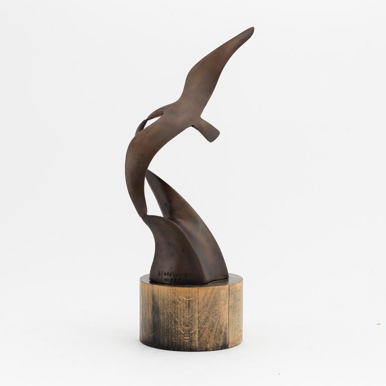 Bror Forslund, skulptur, brons, signerad och numrerad No. 102.