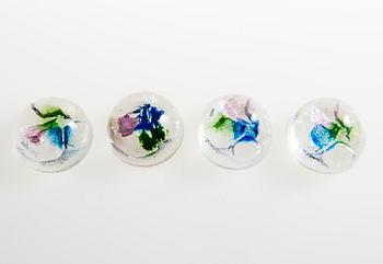 HELENA TYNELL, veistoksia, "Rantakivet", Riihimäen Lasi Oy. Tuotannossa 1973-1976.