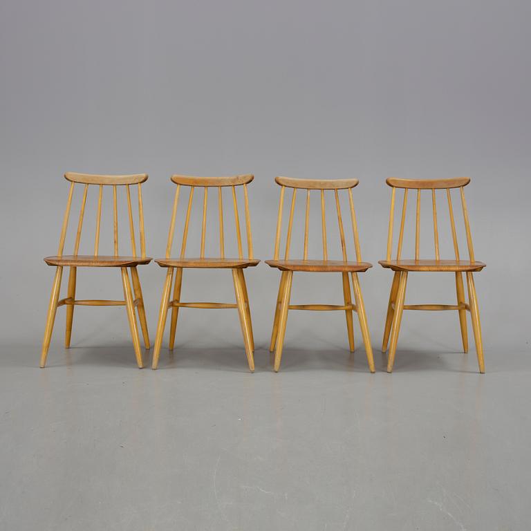 STOLAR, 4 stycken, "Fanett", Ilmari Tapiovaara, 1900-talets andra hälft.