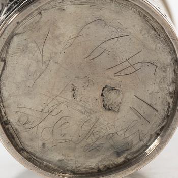 Johan Peter Olsen Rust, bägare, silver, Trondheim, Norge 1762.