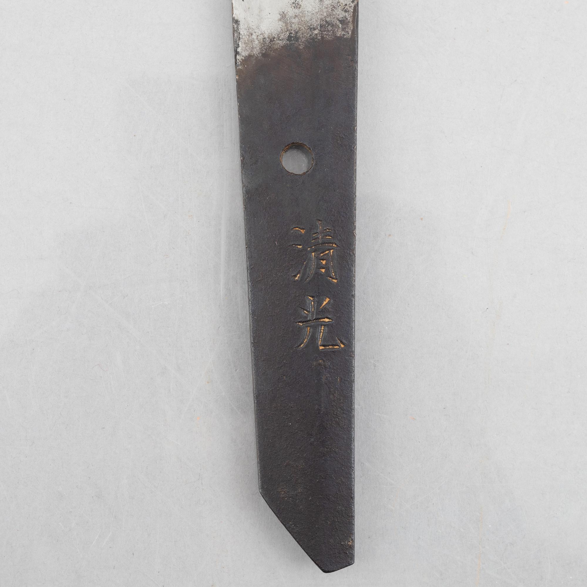 Sword, Japan. mei, attributed to Kiyomitsu, Fujishima Kaga, second half of the 17th century.