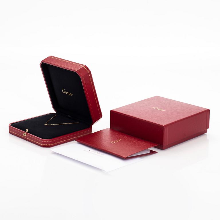 Cartier, an 18K gold 'd'Amour' necklace, with a brilliant-cut diamond.