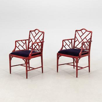 A seven-piece dining suite by Miranda of Sweden, second half of the 20th century.