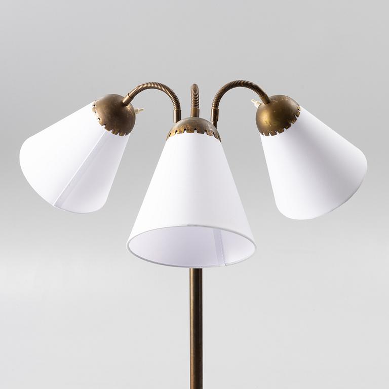 Harald Notini, a floor lamp model "15352", Arvid Böhlmarks Lampfabrik, Stockholm, 1940s.