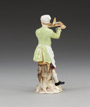 FIGURIN, porslin. Meissen, 1800-tal.