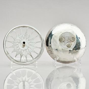 Carl Fredrik Carlman, a sterling silver ashtray, designed by Sven Carlman, Stockholm, Sweden 1955.