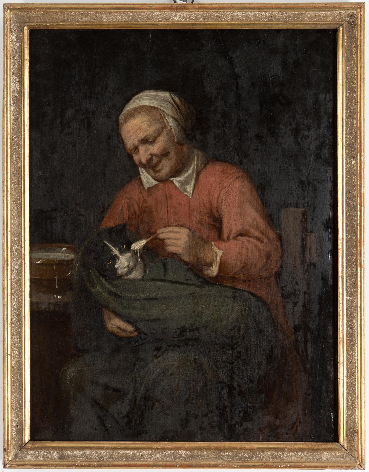 DAVID RYCKAERT D.Y, ett par, tillskrivna, olja på pannå, ej signerade.