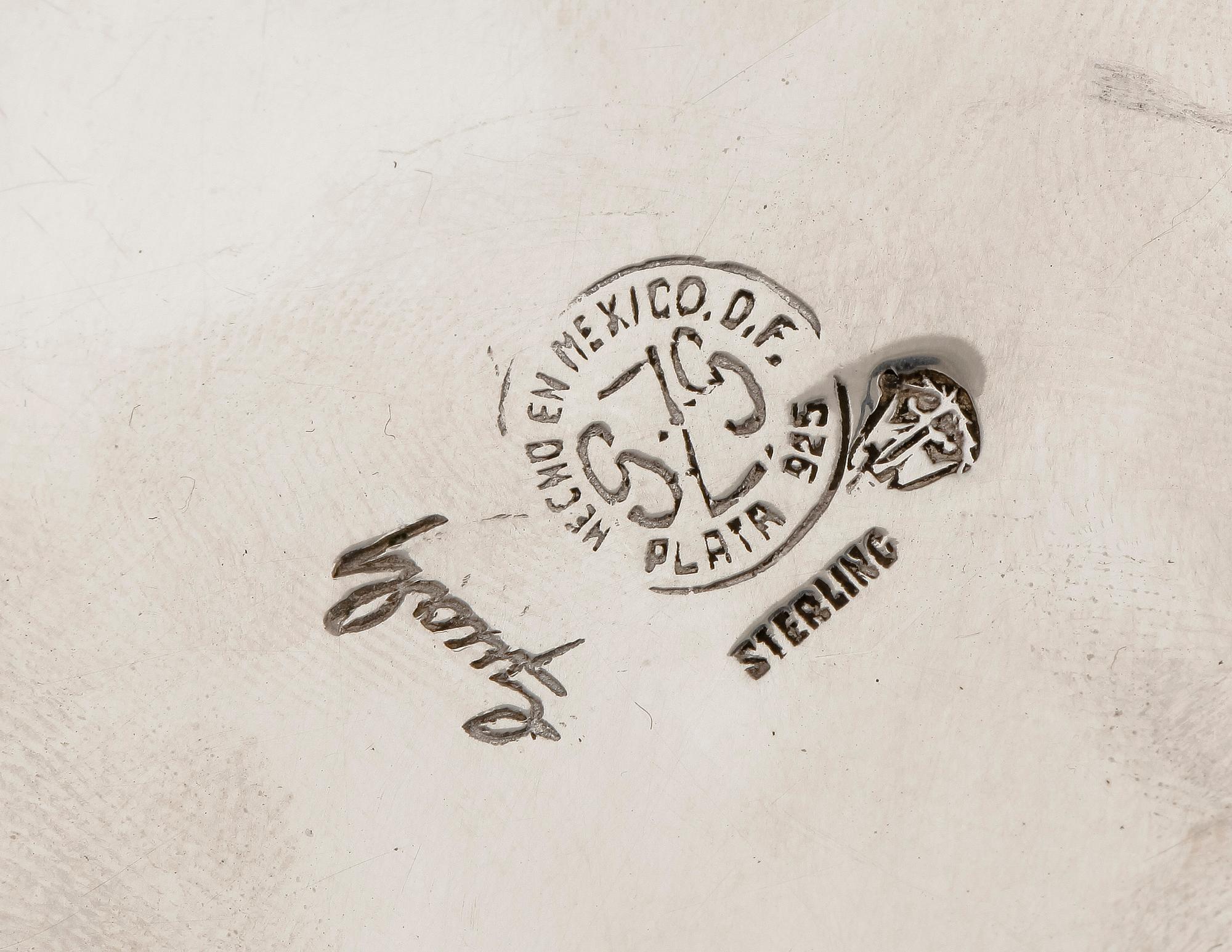 PARTI SILVER, 3 delar, Mexico, 1900-tal. Vikt tot ca 1410 gr.