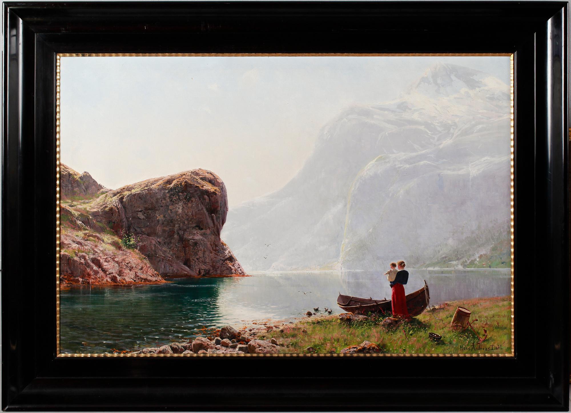 HANS ANDREAS DAHL, olja på duk, signerad.