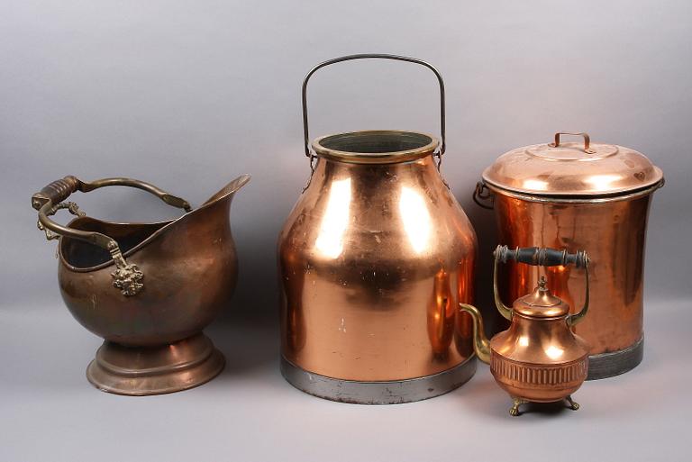 PARTI KOPPAR, 6 delar, 1800/1900-tal.