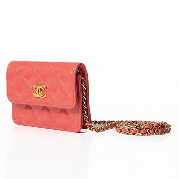 Chanel, Bag, "Flap card holder/wallet on chain".