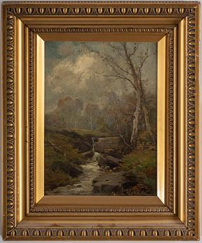 GUSTAF RYDBERG, oil on paper-panel, signed G. Rydberg.