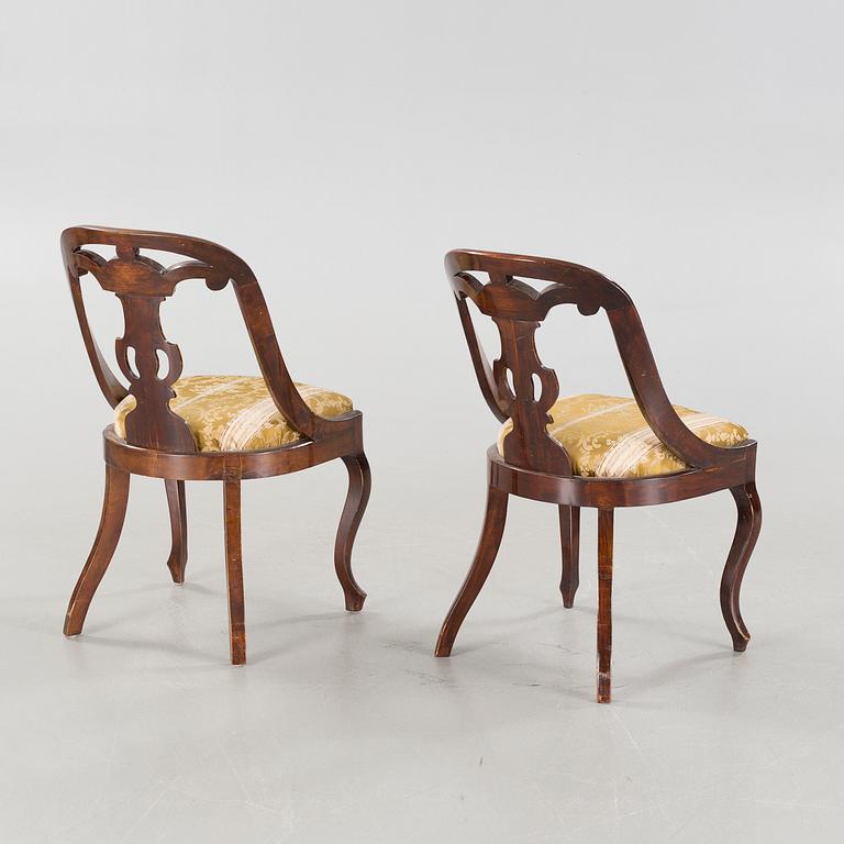 Four chairs, made around year 1900.