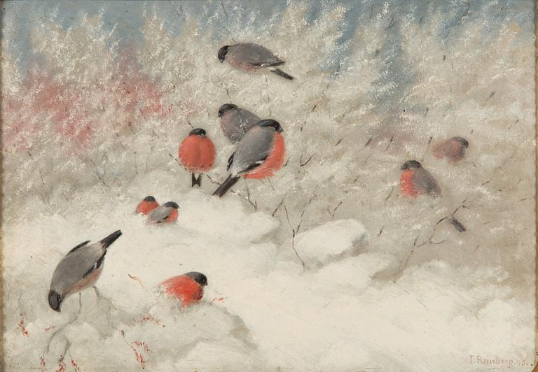 Johan Jakob Reinberg, Bullfinches.