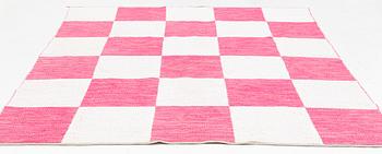 Margit Thorén, 'Schackrutan' double-woven rag rug, Svenskt Tenn, circa 295 x 245 cm.