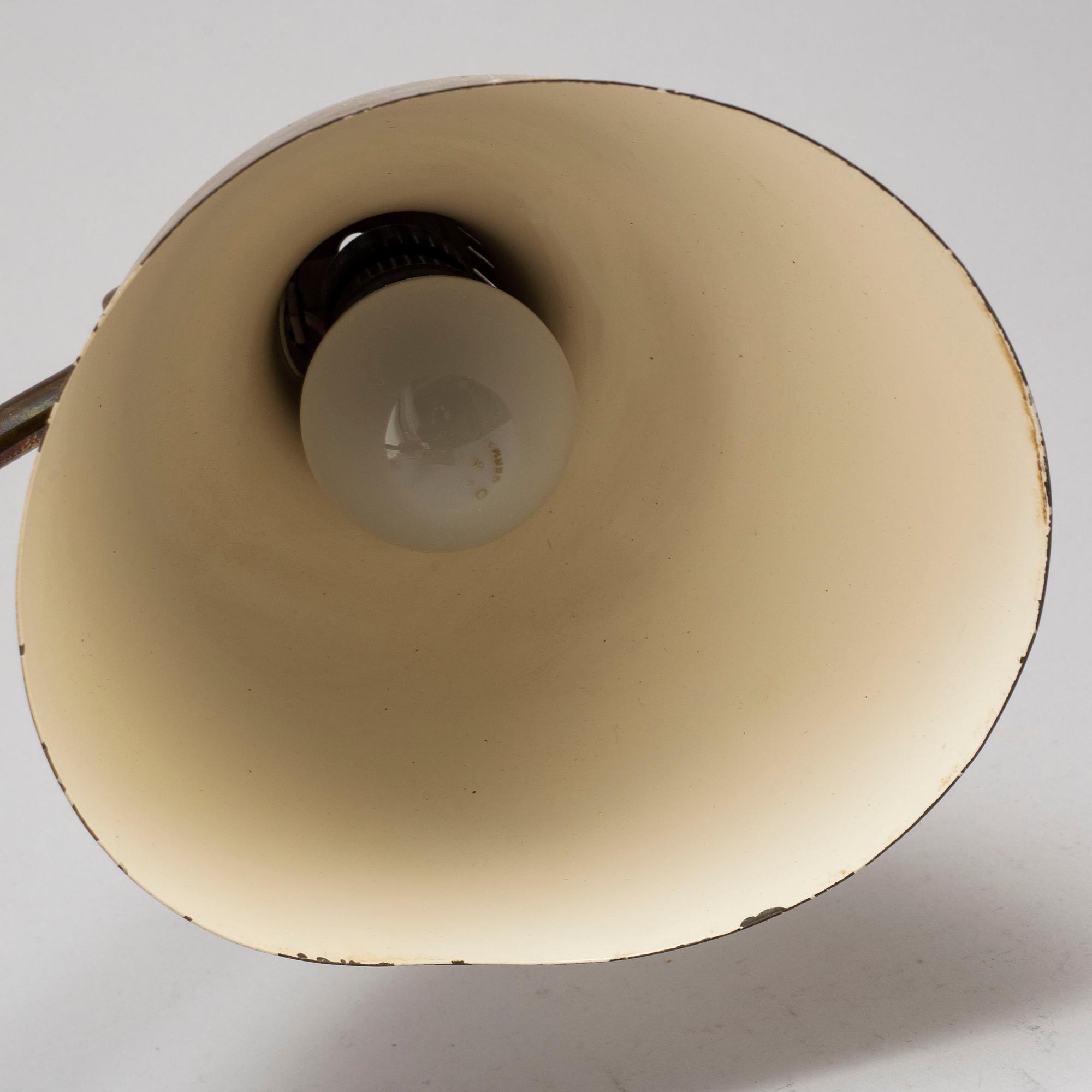 A 1960's table lamp marked MBM.