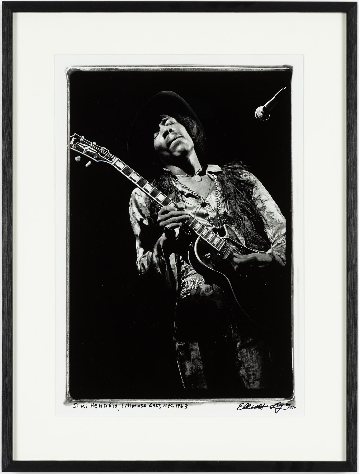 Elliott Landy, "Jimi Hendrix, Filmore East, NYC", 1968.