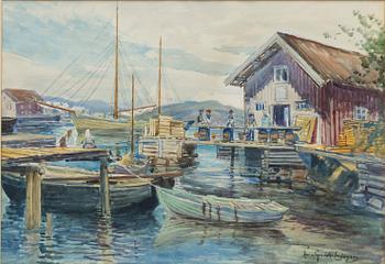 Anna Gardell-Ericson, On the dock.