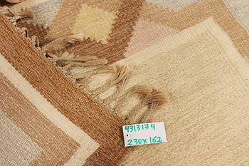 Anna-Johanna Ångström, a flat weave rug c. 230 x 162 cm.