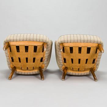 Flemming Lassen, fåtöljer, ett par, tillverkad av Asko 1952-1956.