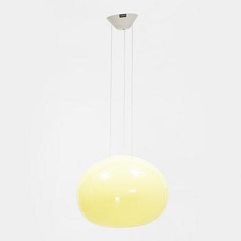 Uno & Östen Kristiansson, a yellow glass ceiling light, Luxus, Vittsjö.