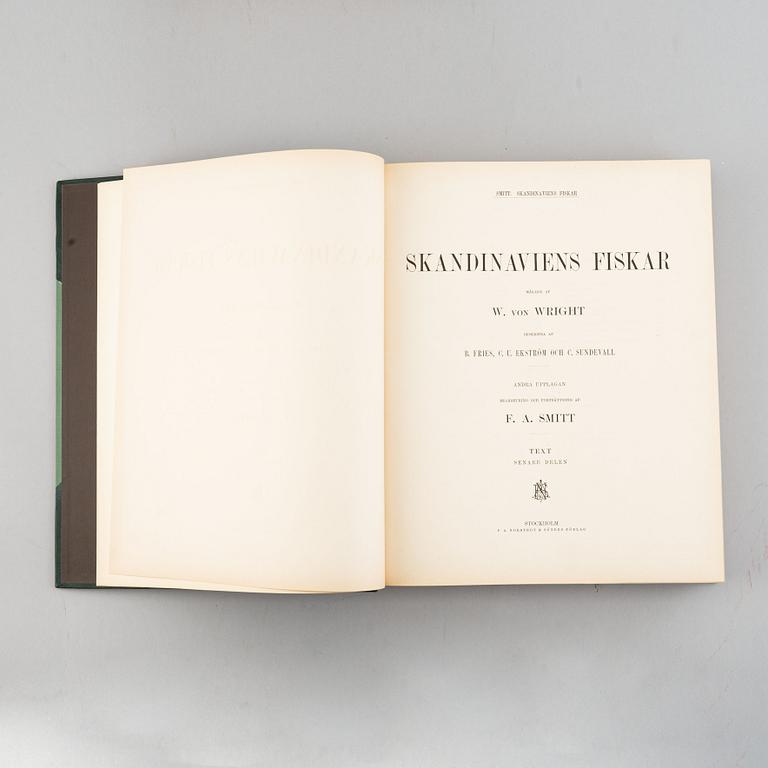 Wilhelm von Wright, 'Skandinaviens fiskar', three volumes, Stockholm, P. A. Norstedt & Söners Förlag, 1892-95.