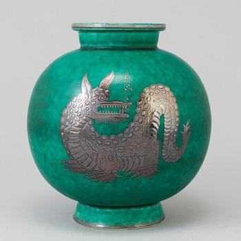 WILHELM KÅGE, vas, stengods,"Argenta", Gustavsberg 1943.