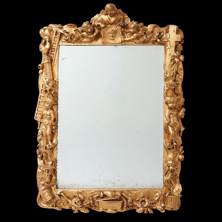 Barock, A Baroque late 17th Century mirror.