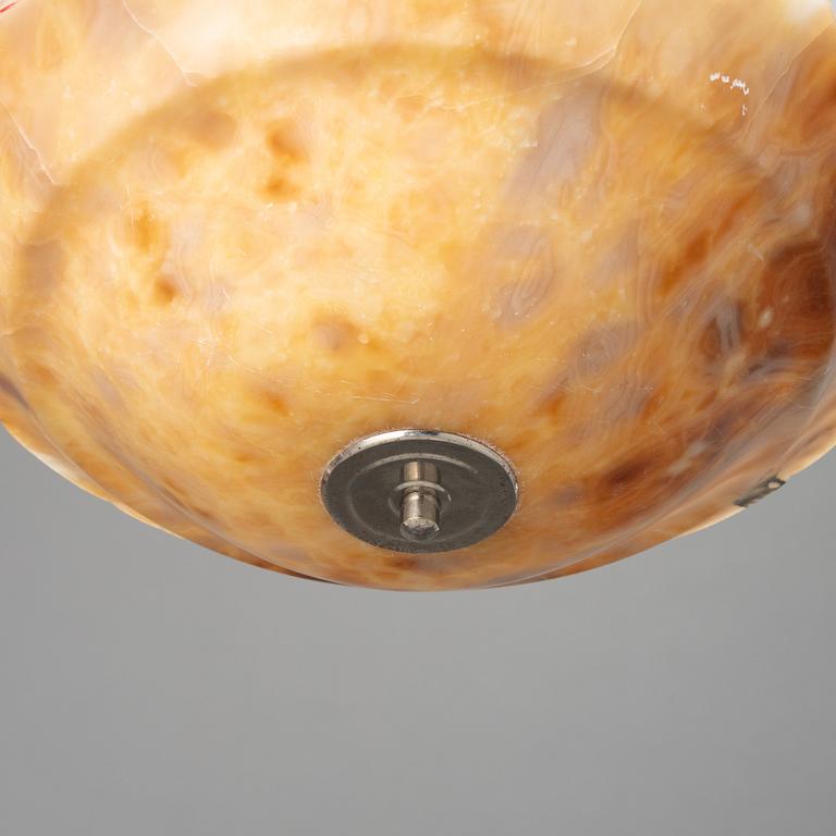 An alabaster ceiling lamp, 1920s.